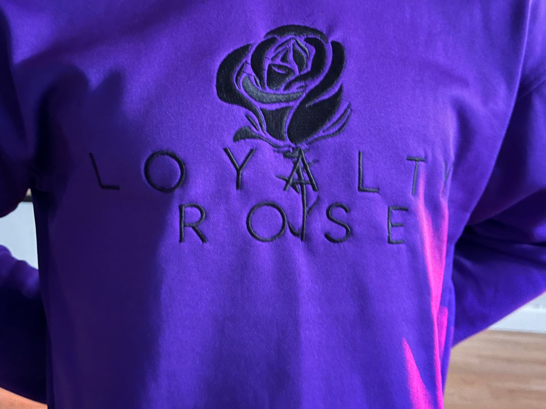 PURPLE/BLACK ROSE